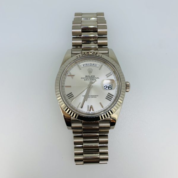 Montre Rolex Daydate en or blanc