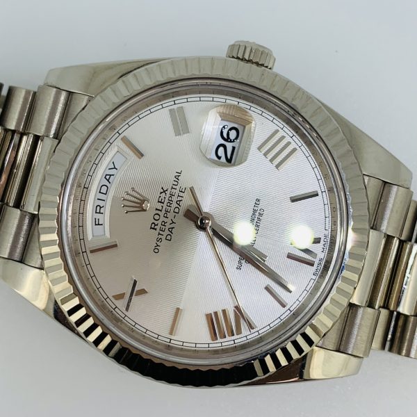 Montre Rolex Daydate en or blanc