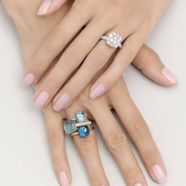 Bague Pomellato Nudo Topaze Blue London classic